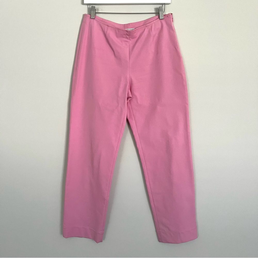 St. John Sport By Marie Gray Pink Side Zip Stretch Ankle Pants, Size 6
